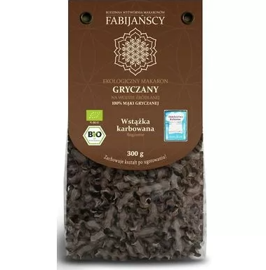 makaron  gryczany wstążka karbowana