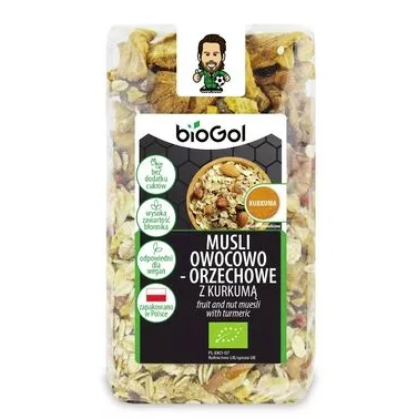 musli owocowo orzechowe z kurkumą