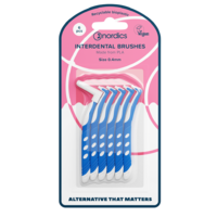 SZCZOTECZKI DO CZYSZCZENIA PRZESTRZENI MIĘDZYZĘBOWYCH Z TWORZYWA PLA 0,4 mm 6 SZT 23668