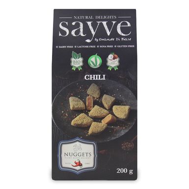 WEGAŃSKIE NUGGETSY Z CIECIERZYCĄ I CHILI BEZ LAKTOZY BEZGLUTENOWE BIO 200g 