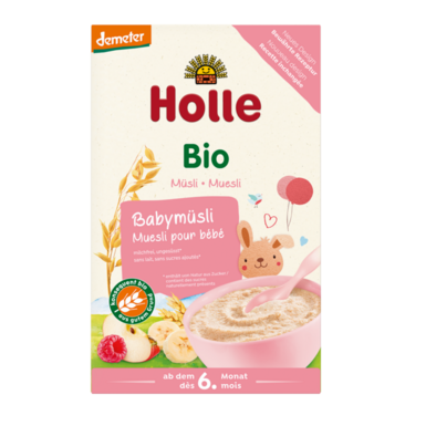 KASZKA ZBOŻOWA MUSLI MALINA JABŁKO BANAN BEZ DODATKU CUKRÓW OD 6 MIESIĄCA DEMETER BIO 250g 