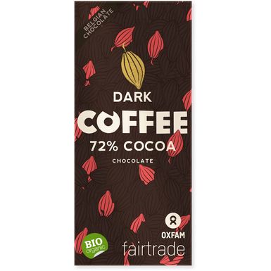 CZEKOLADA GORZKA Z ZIARNAMI KAWY FAIR TRADE BIO 100g 