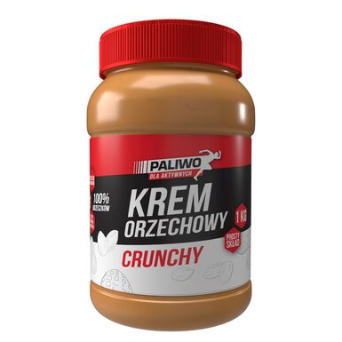 KREM ORZECHOWY CRUNCHY 100 % BEZ DODATKU SOLI I CUKRÓW 1kg  