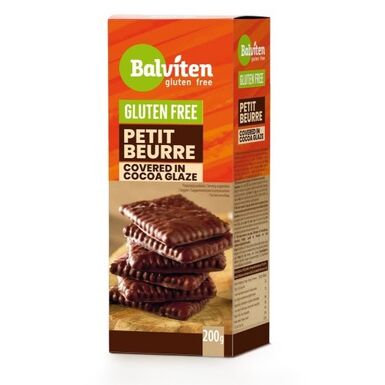 HERBATNIKI PETIT BEURRE W POLEWIE KAKAOWEJ BEZGLUTENOWE 200g 