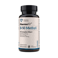 WITAMINA B-50 METHYL B-COMPLEX MAX+ BEZGLUTENOWA 60 KAPSUŁEK 24597