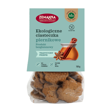 CIASTKA PIERNIKOWE BEZGLUTENOWE BIO 100g 