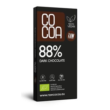 CZEKOLADA CIEMNA 88 % BEZGLUTENOWA BIO 50g 