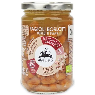 FASOLA BORLOTTI W ZALEWIE BIO 300g (200g) (SŁOIK) 