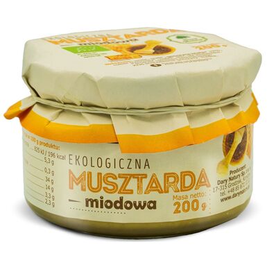 MUSZTARDA MIODOWA BIO 200g 