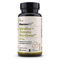 SPIRULINA + CHLORELLA BLUE-GREEN BEZGLUTENOWA 180 TABLETEK 28574