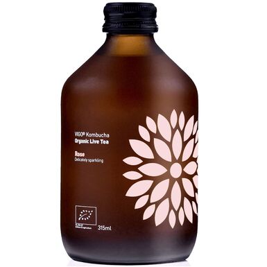 KOMBUCHA RÓŻANA BEZGLUTENOWA BIO 330 ml 
