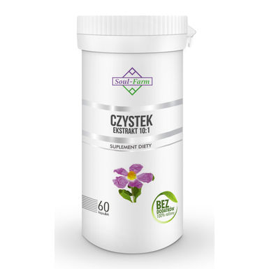 CZYSTEK KRETEŃSKI EKSTRAKT (600 mg) 60 KAPSUŁEK 