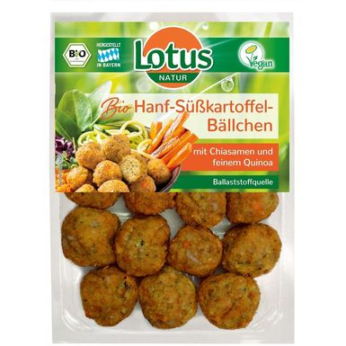 KULKI WARZYWNE Z BATATAMI, NASIONAMI CHIA I QUINOA BIO 180g 