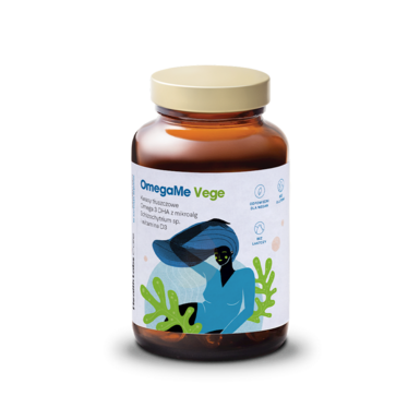 OMEGA-3 Z ALG MORSKICH (OMEGA ME VEGE) 60 KAPSUŁEK 