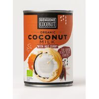 COCONUT MILK CURRY NAPÓJ KOKOSOWY Z CURRY (17 % TŁUSZCZU) BEZGLUTENOWY BIO 400ml (PUSZKA) 20504