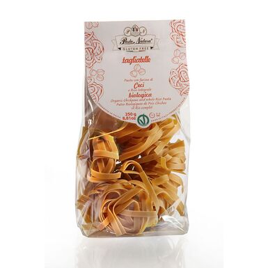 MAKARON (Z CIECIERZYCY I BRĄZOWEGO RYŻU) TAGLIATELLE BEZGLUTENOWY BIO 250g 