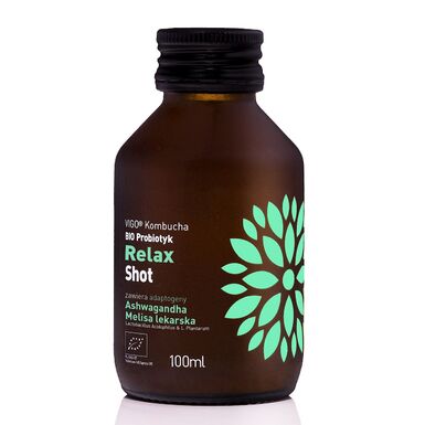 SHOT KOMBUCHA PROBIOTYK RELAX BEZGLUTENOWY BIO 100ml 