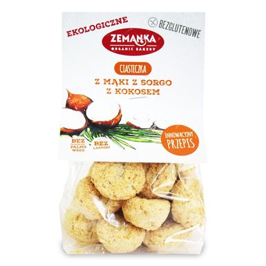 CIASTKA Z MĄKI Z SORGO Z KOKOSEM BEZGLUTENOWE BIO 100g 