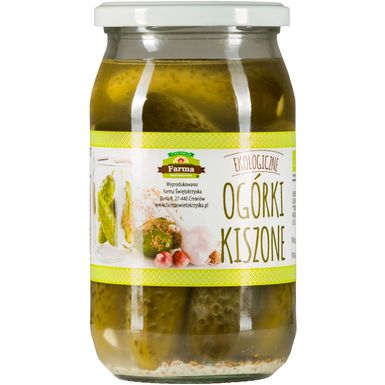 OGÓRKI KISZONE BEZGLUTENOWE BIO 700g (400g) 