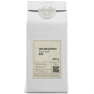 LEN BRĄZOWY (SIEMIĘ LNIANE) BIO 400g 
