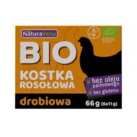 BULION KOSTKI DROBIOWE BEZGLUTENOWE BIO (6 x 11g) 66g 
