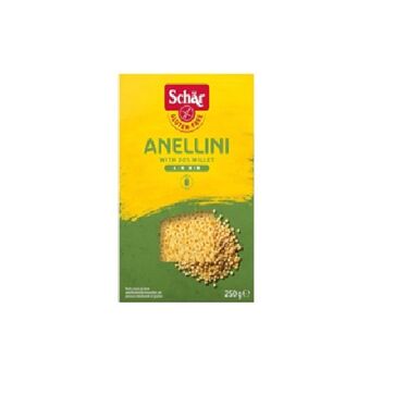 MAKARON (KUKURYDZA RYŻ PROSO) ANELLINI BEZGLUTENOWY 250g 
