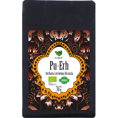 HERBATA CZERWONA LIŚCIASTA PU ERH BIO 70g 