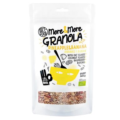 GRANOLA Z ANANASEM I BANANEM BIO 300g 