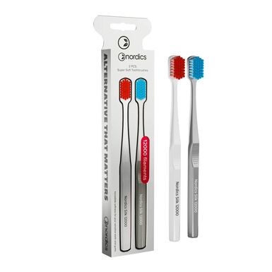 SZCZOTECZKA DO ZĘBÓW Z TWORZYWA PLA 12000 SUPER MIĘKKA 2szt. 