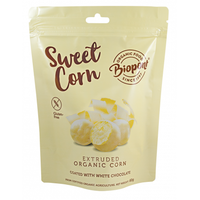 CHRUPKI KUKURYDZIANE W BIAŁEJ CZEKOLADZIE BEZGLUTENOWE BIO 60g 15602