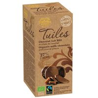 KRĄŻKI CZEKOLADY MLECZNEJ Z KARMELEM BIO FAIR TRADE 100g 17629