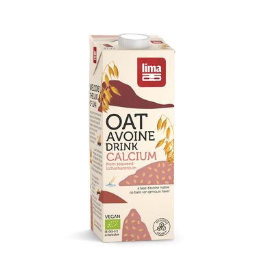 NAPÓJ OWSIANY Z WAPNIEM Z ALG MORSKICH BIO 1L 