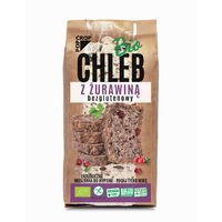 MIESZANKA DO WYPIEKU CHLEBA Z ŻURAWINĄ BEZGLUTENOWA BIO 450g 18804