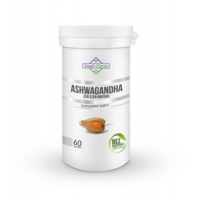 ASHWAGANDHA EKSTRAKT (500 mg) 60 KAPSUŁEK 