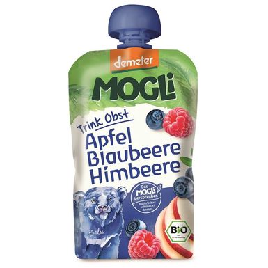 PRZECIER OWOCOWY JABŁKO BANAN JAGODA MALINA BEZ DODATKU CUKRÓW DEMETER BIO 100g 