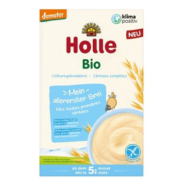 KASZKA OWSIANA PEŁNOZIARNISTA BEZ DODATKU CUKRÓW OD 5 MIESIĄCA DEMETER BIO 250g 