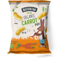 8 mc CHRUPKI KUKURYDZIANE Z MARCHEWKĄ I WITAMINĄ B1 BIO 20g 19597