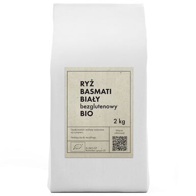 RYŻ BASMATI BIAŁY BEZGLUTENOWY BIO 2kg 
