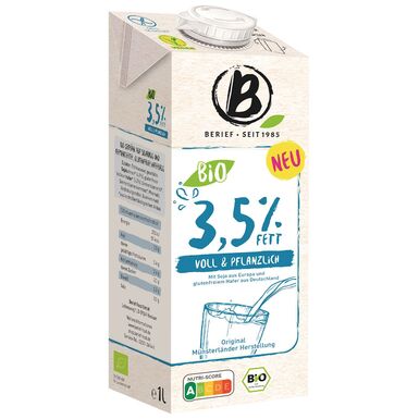 NAPÓJ SOJOWO OWSIANY 3,5 % TŁUSZCZU BEZGLUTENOWY BIO 1L 