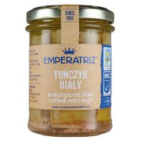 TUŃCZYK BIAŁY FILETY MSC W BIO OLIWIE Z OLIWEK EXTRA VIRGIN 180g (120g) (SŁOIK) 18601