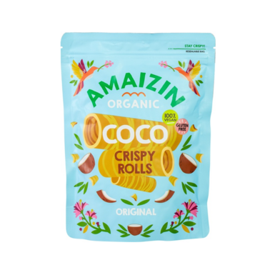 RURKI WAFLOWE KOKOSOWE BEZGLUTENOWE BIO 140g 