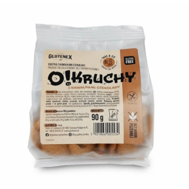 CIASTKA Z CZEKOLADĄ BEZGLUTENOWE O!KRUCHY 90g 