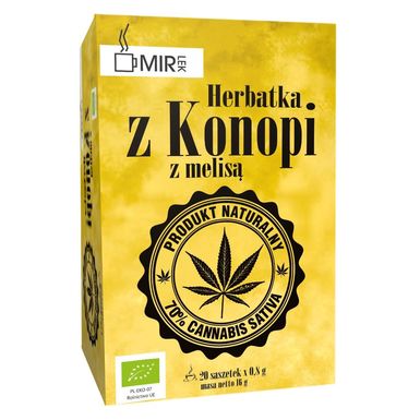HERBATKA Z KONOPI Z MELISĄ BIO (20 x 0,8g) 16g 