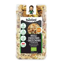 MUSLI OWOCOWO ORZECHOWE Z KURKUMĄ BIO 300g 19144