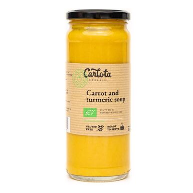 ZUPA KREM Z MARCHEWKI Z KURKUMĄ BEZGLUTENOWY BIO 450g 