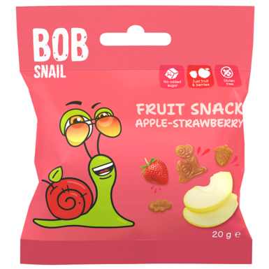 ŻELKI JABŁKO TRUSKAWKA BEZ ŻELATYNY BEZGLUTENOWE 20g 