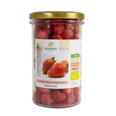 TRUSKAWKI LIOFILIZOWANE CHRUPIĄCE BEZGLUTENOWE BIO 30g 