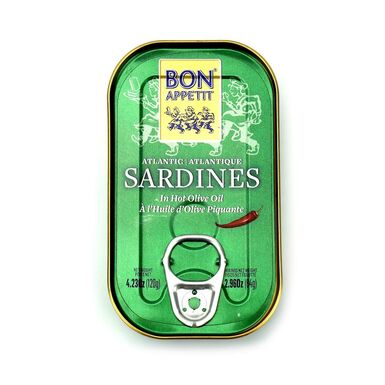 SARDYNKI PORTUGALSKIE W PIKANTNEJ OLIWIE Z OLIWEK 120g (84g) 