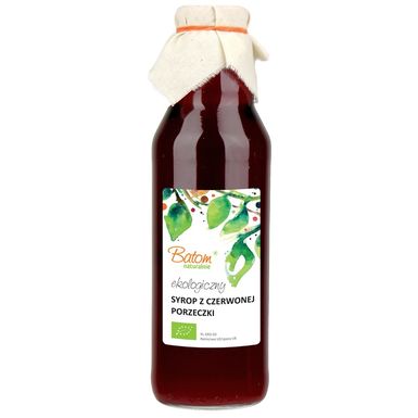 SYROP Z CZERWONEJ PORZECZKI BIO 750ml 