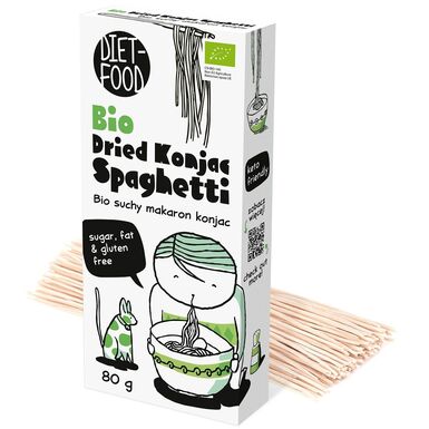 MAKARON (SUCHY KONJAC) SPAGHETTI BEZGLUTENOWY BIO 80g 